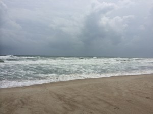 Emerald Isle, NC, 2014, just before Hurricane Arthur arrived.
